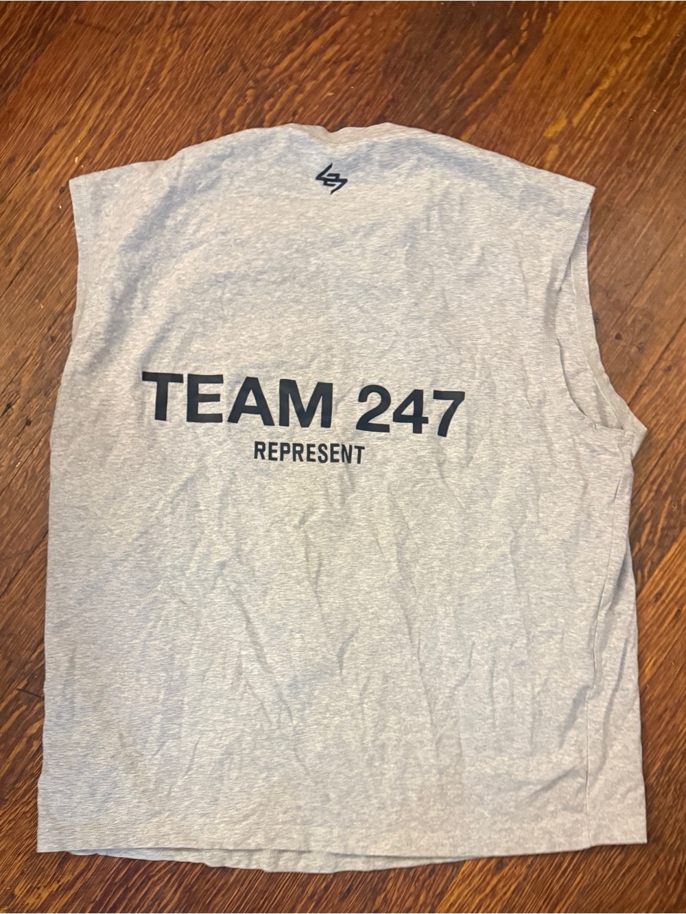 Men's Gray TEAM 247 Represent Sleeveless Tank